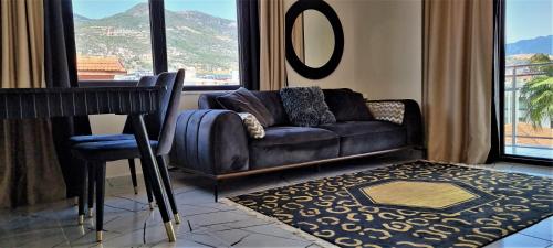 Coin salon dans l'établissement Art City Luxury Residence in the Center of Alanya