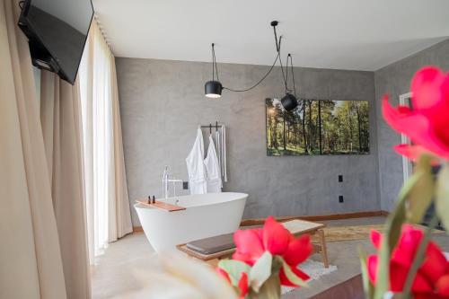 A bathroom at Fazenda Pedra Lisa Hotel Boutique