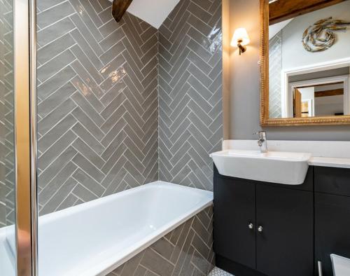 Et badeværelse på Mino Cottage