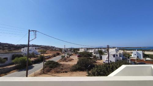 a view from the balcony of a house at Glyfada House in Kastraki Naxou