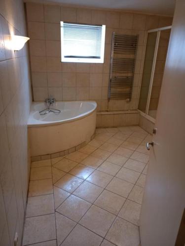 Ένα μπάνιο στο Loft in der Stadtmühle, die größte Fewo in Wismar