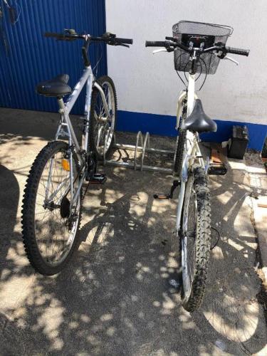 two bikes are parked next to each other at Monte de Stª Margarida II in Montemor-o-Novo