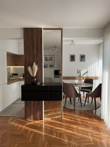 Kuchyň nebo kuchyňský kout v ubytování Diana apartment Banja Luka