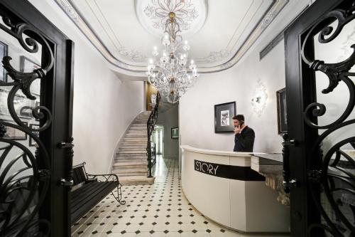 Vstupní hala nebo recepce v ubytování The Story Hotel Pera