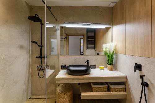 Koupelna v ubytování Apartament Kolory Ziemi