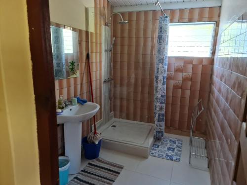 Koupelna v ubytování Maison CORVO