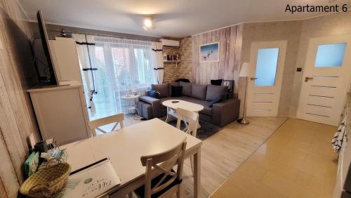 Posezení v ubytování Apartament Rafał w Krynicy Morskiej