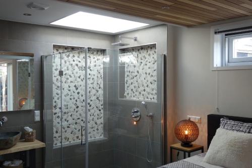 Een badkamer bij Quetzal