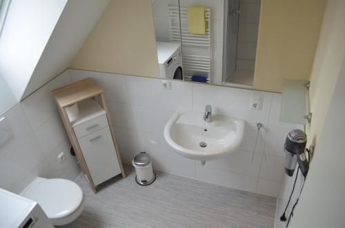 Ванна кімната в Ferienwohnung Ausguck