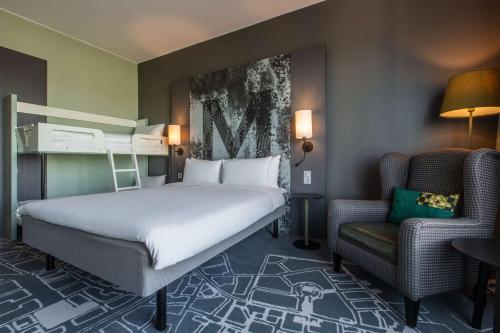 Katil atau katil-katil dalam bilik di Radisson Blu Metropol Helsingborg