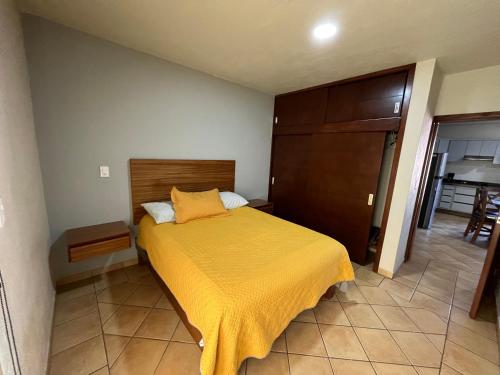 Postel nebo postele na pokoji v ubytování Departamento La Palma