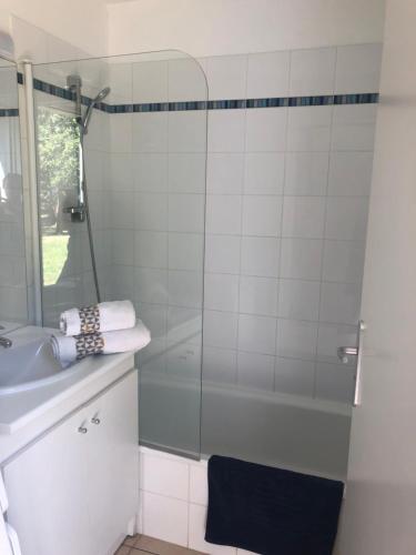 Koupelna v ubytování Cottage 102