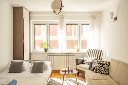 Χώρος καθιστικού στο Engadin Studio - Excellent Location