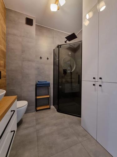 Kúpeľňa v ubytovaní Apartament Sosnowy Las