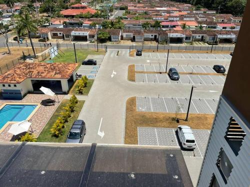 an aerial view of a parking lot with cars parked at Bejuco Beachfront Condo FRENTE A LA PLAYA hermoso condominio NUEVO in Esterillos Este