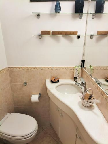 Koupelna v ubytování GUEST HOUSE LE BOFFE