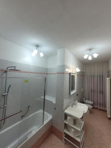 Koupelna v ubytování Casa BuIIo