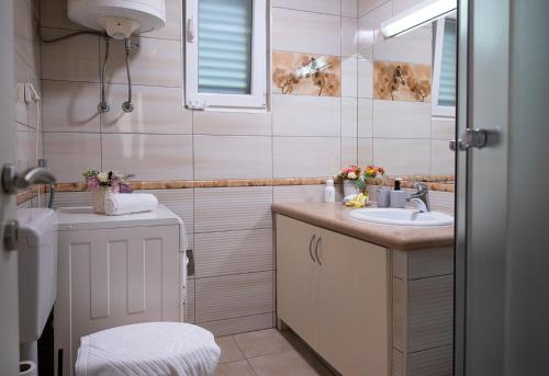 Et badeværelse på Villa Natura