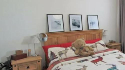 Postel nebo postele na pokoji v ubytování Ferienhaus Moritz Alpina Holiday Home
