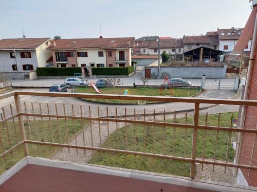 a view of a park with a playground at Casa Del Grande Vecchio in Airasca