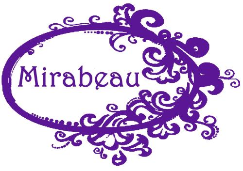 a purple logo with the word nirvana at Hotel Mirabeau in Bellagio