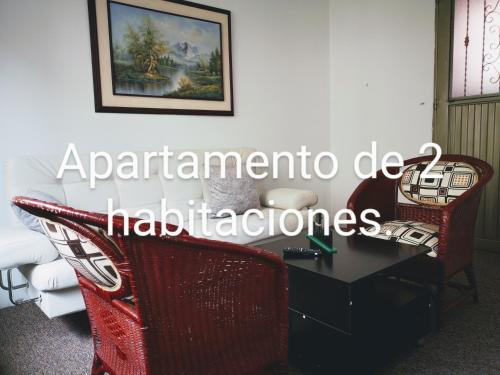 Posezení v ubytování Cómodos y acogedores Apartaestudios - Manizales