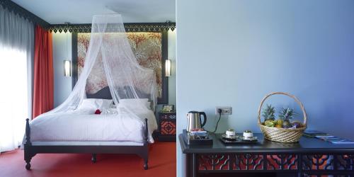 Katil atau katil-katil dalam bilik di Villa Delisle Hôtel & Spa