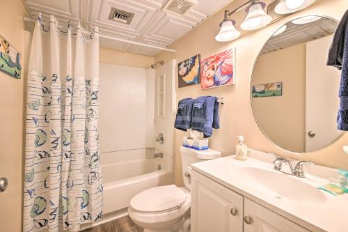 A bathroom at Oceanfront Oasis with Deck and Resort Beach Access!