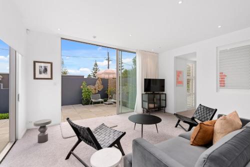 Χώρος καθιστικού στο Studio B Sumner - Christchurch