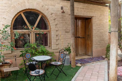 Αίθριο ή υπαίθριος χώρος στο Desert Routes Inn Shvilim ba Midbar