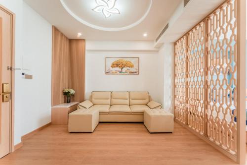 Χώρος καθιστικού στο Canary Gold Hotel Quy Nhơn - Beachfront - Iconic Location