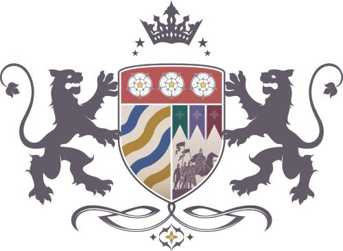 an illustration of a shield with lions and a crown at The Northallerton Inn - The Inn Collection Group in Northallerton