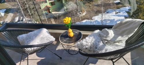 Balkón nebo terasa v ubytování Apartman_Mystic