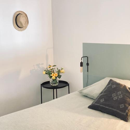 Katil atau katil-katil dalam bilik di Le N°8 - au coeur de Barcelonnette