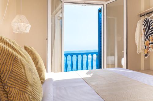 Ένα ή περισσότερα κρεβάτια σε δωμάτιο στο Villa Pitsa