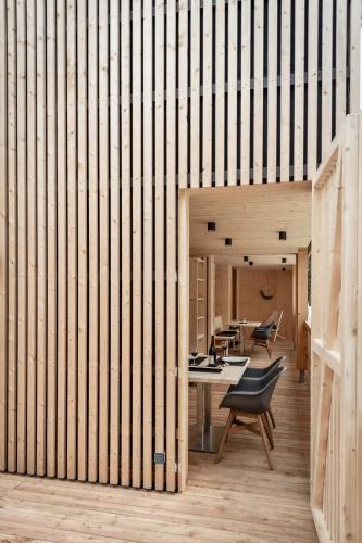 Ein Sitzbereich in der Unterkunft Boutique Apartments Mellau