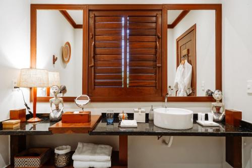 Koupelna v ubytování Hotel Pousada Boutique Coco Bambu Morere
