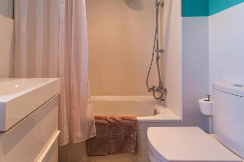A bathroom at Apto en primera línea de playa