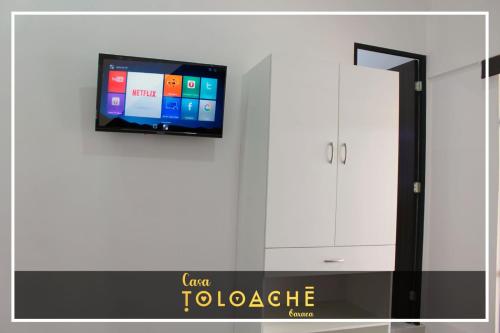 TV tai viihdekeskus majoituspaikassa CASA TOLOACHE