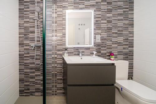 Kylpyhuone majoituspaikassa Narejos