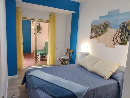 Cama o camas de una habitación en Carabela Sun Holidays Beach