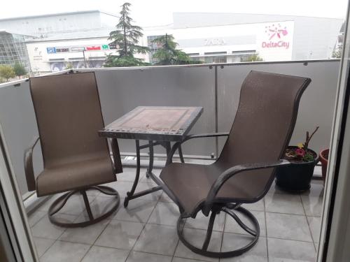 En balkon eller terrasse på CITY Lux Apartment