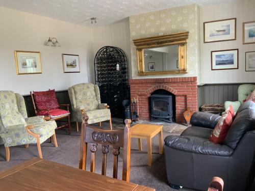 Χώρος καθιστικού στο The Red Lion Inn Partney