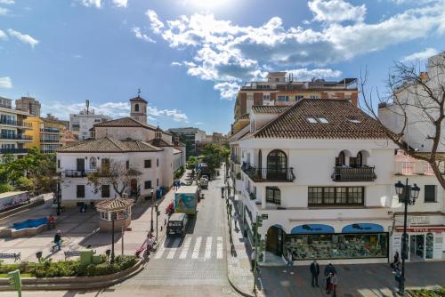 a view of a street in a city with buildings at LXR Bellavista 3Hab. Next to Sea in Fuengirola