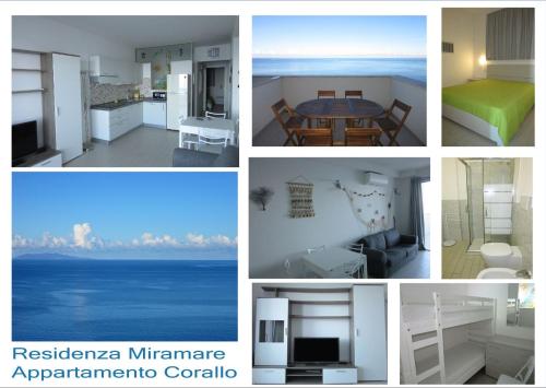 a collage of pictures of different rooms at Appartamento Tramonto in Castelsardo