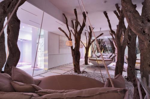Χώρος καθιστικού στο Victoria Palace Hotel & Zen Wellness