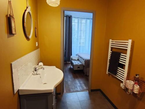 Ванна кімната в La Chouette des Ducs, Appartement en Hypercentre