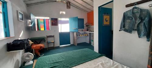 Katil atau katil-katil dalam bilik di Cabanas Caraúbas - visual incrível para o mar