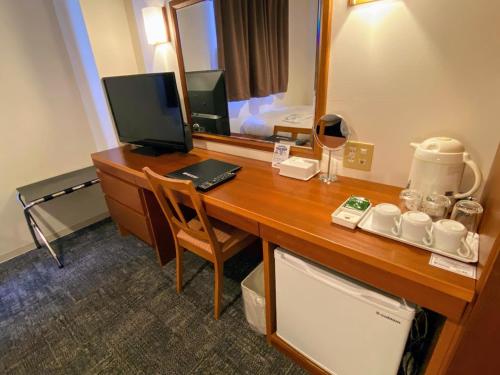 Televisyen dan/atau pusat hiburan di Blue Port Hotel Kitakyushu Airport
