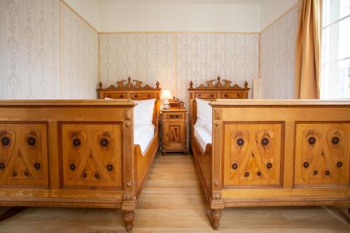 Postel nebo postele na pokoji v ubytování Zunfthaus zur Rebleuten
